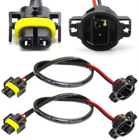 img 4 attached to 🔌 5202 to H11 Pigtail Socket Wire Conversion Kit for Subaru BRZ & Scion FR-S Fog Lamps Retrofit