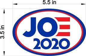 img 2 attached to 🚗 Joe Biden for President 2020 Work House Signs - Magnetic Car Magnet Bumper Sticker Oval 5.5"x3.5