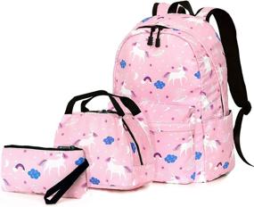 img 4 attached to Enchanting Unicorn School Bookbag Junlion Backpack: A Magical Carryall for Students