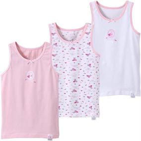 img 4 attached to Zegoo Girls 3-Pack Butterfly Print Tagless Cami Tank Tops: Super Soft Cotton for Unmatched Comfort