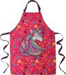 kids apron unicorn painting cleaning kitchen & dining logo
