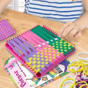img 1 attached to 🧶 Weaving Knitting Beginners Potholders - PREBOX Essential for Easy Start