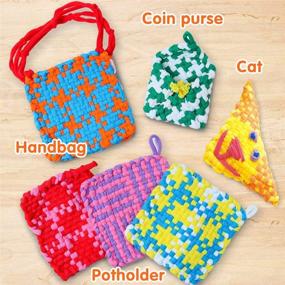 img 2 attached to 🧶 Weaving Knitting Beginners Potholders - PREBOX Essential for Easy Start