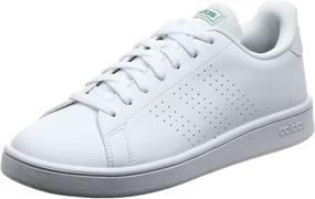 img 4 attached to 🎾 Adidas Advantage Tennis Shoes: Classic White with a Pop of Green