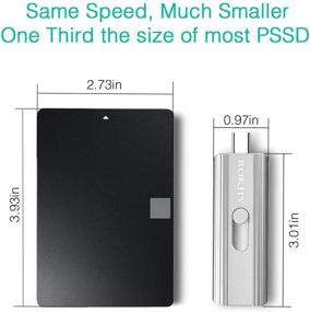 img 1 attached to 🔌 ROKHY Extreme Portable Mini External SSD USB Type C 2 in 1 Flash Drive - 128GB, Up to 550MB/s, NAND Flash, Android Smartphone, Computer, MacBook, Chromebook Pixel