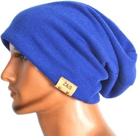 img 1 attached to 🧢 VECRY Men's Slouch Beanie Skull Cap for Winter and Summer - Long Baggy Hip-Hop Hat