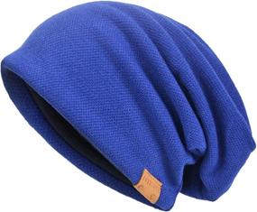 img 4 attached to 🧢 VECRY Men's Slouch Beanie Skull Cap for Winter and Summer - Long Baggy Hip-Hop Hat