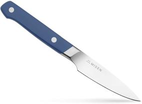img 4 attached to 🔪 Misen 3 Inch Paring Knife - Small Kitchen Knife for Precise Cutting of Fruit, Vegetables, and More - Ultra Sharp High Carbon Steel Blade, Blue