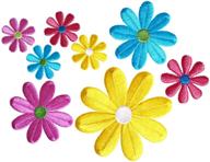 🌼 daisy flowers iron-on applique assortment logo