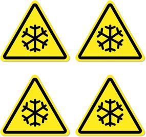 img 4 attached to ❄️ DealzEpic - Stay Alert with Low Temperature/Cold Hazard Warning Sign Stickers!