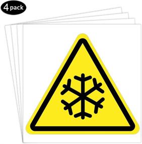 img 3 attached to ❄️ DealzEpic - Stay Alert with Low Temperature/Cold Hazard Warning Sign Stickers!