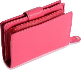 img 1 attached to SADDLER Ladies Fuschia Credit Wallet Women's Handbags & Wallets