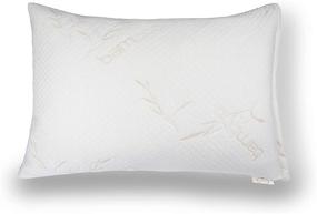 img 2 attached to Queen Linens Bamboo Pillow(2 Pack) – Premium Memory Foam Pillow with Breathable Pillowcase - Queen Size Pillow for Neck and Upper Body Support