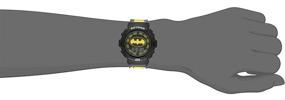 img 1 attached to 🦇 DC Comics Boys' Quartz Watch with Rubber Strap, Multi-Color, Size 18 (Model: BAT4177) - Enhanced for Better SEO