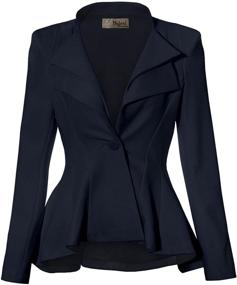 img 4 attached to JK43864 Hybrid Company Double Office Women's Suiting & Blazers - Fashionable and Functional Attire