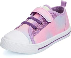 img 4 attached to K KomForme Toddler Canvas Sneakers: Boys and Girls, Sizes 4-13.
