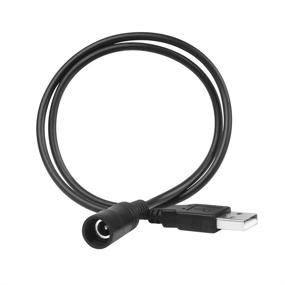 img 4 attached to 💡 Electop USB 2.0 Male to DC 5.5x2.1mm Female Power Extension Adapter Cable: Extend DC Power with USB Convenience