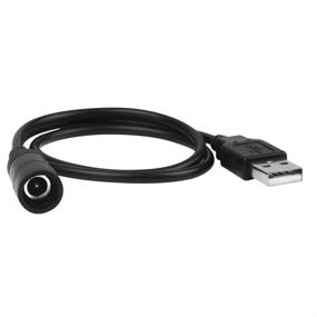 img 1 attached to 💡 Electop USB 2.0 Male to DC 5.5x2.1mm Female Power Extension Adapter Cable: Extend DC Power with USB Convenience