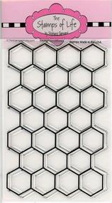 img 2 attached to 🐝 Bee Hive Hexagon Background Sentiment Stamps: Enhance Your Card-Making and Scrapbooking with The Stamps of Life - Background4Bees