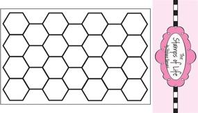 img 1 attached to 🐝 Bee Hive Hexagon Background Sentiment Stamps: Enhance Your Card-Making and Scrapbooking with The Stamps of Life - Background4Bees