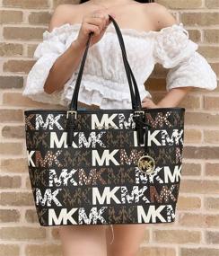 img 1 attached to Michael Kors Carryall Graffiti Graphic