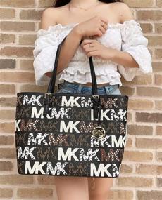 img 3 attached to Michael Kors Carryall Graffiti Graphic