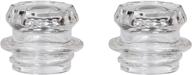 ☕ univen replacement glass coffee percolator knob top for coletti bozeman and butte - pack of 2 logo