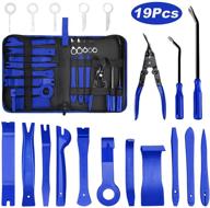 aodigesa 19 pcs trim removal tool set for car panel/dash/door/audio/radio/stereo - blue, with storage bag logo