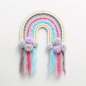 img 4 attached to 🌈 Explore Sozo's Weaving Kit for Kids: Weaving Loom Arts & Crafts, Perfect Home-Décor Project & Ideal Gift - Rainbow Pastel Delight!