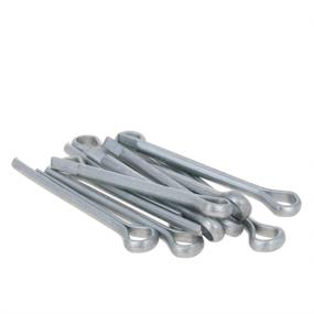 img 1 attached to MroMax 50Pcs Total Length 30Mm Pin Width 3Mm Stainless Steel Spring Cotter Clip Pin R Shape Hardware Fastener Clip Key Silver Tone