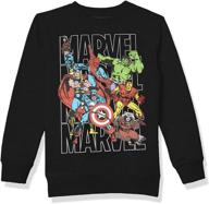 marvel boys sweatshirt heather large boys' clothing logo