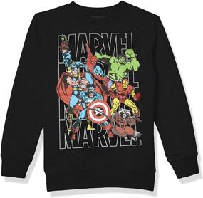 img 3 attached to Marvel Boys Sweatshirt Heather Large Boys' Clothing