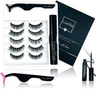 luxillia magnetic lashes with eyeliner: achieve stunning 8d and 3d look with no glue or hassle logo