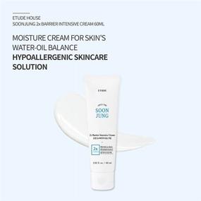 img 3 attached to 🌿 ETUDE SoonJung 2x Barrier Intensive Cream 60ml (21AD) - Hypoallergenic Shea Butter Hydrating Facial Cream for Sensitive Skin, Panthenol for Water-Oil Balance and Healing Damaged Skin - K-beauty