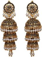 💎 exquisite jwellmart bollywood traditional ethnic pearl jhumka jhumki earrings for women and girls logo