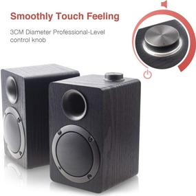 img 3 attached to 🔊 MICA PB20I USB-Powered Computer Speakers: Upgraded Version with 2.0CH Surround Sound, Wooden Wired LED Volume Control Mini Speaker for Multiple Devices (3.5mm AUX & PC Input)