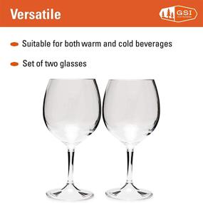 img 3 attached to 🍷 GSI Outdoors Nesting Red Wine Glass Set: Space-saving Design for Comfortable 15 fl. oz Drinking, 79312