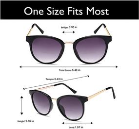 img 1 attached to VVDQELLA UV400 Bifocal Reading Sunglasses: Stylish Retro Outdoor Bifocal Readers