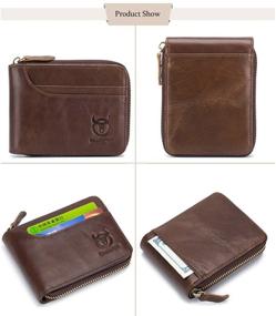 img 2 attached to 👛 Premium Antimagnetic Genuine Leather Wallet by BULLCAPTAIN: Stylish Men's Accessories