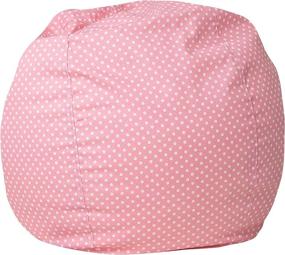 img 2 attached to 🌸 Small Light Pink Dot Bean Bag Chair for Kids and Teens by Flash Furniture