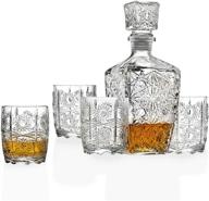exquisite five piece whiskey decanter and glasses set: elevate your whiskey experience logo