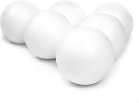 img 1 attached to 🔵 Premium Craft Foam Ball Set – Smooth Styrofoam Polystyrene Balls for Crafts (3" – 12 Balls)