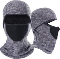 ❄️ windproof balaclava face mask - cold weather ski mask tactical hood for men & women: ideal for motorcycling & snowboarding logo