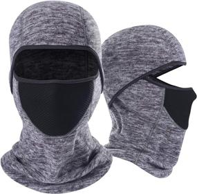 img 4 attached to ❄️ Windproof Balaclava Face Mask - Cold Weather Ski Mask Tactical Hood for Men & Women: Ideal for Motorcycling & Snowboarding