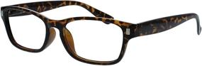 img 3 attached to 👓 The Reading Glasses Company Brown Tortoiseshell Readers with UV400 Sun Reader Value Twin Pack Mens Womens RS10-2 +3.00: Stylish UV Protection Readers for Men and Women