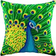 peacock needlepoint inches tapestry european logo