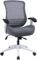 🪑 grey swivel casters office desk chair - longboss mid-back computer task chair логотип