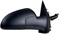 🚗 chevrolet cobalt sedan passenger side mirror - black, ptm cover, foldaway, manual remote logo