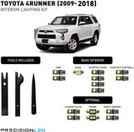 высококачественный комплект интерьерного освещения led precisionled для toyota 4runner 2009-2018 🔆 + светодиодные лампы для номерного знака и инструменты для установки (8000k) логотип