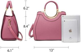 img 1 attached to 👜 LJOSEIND Designer Structured Shoulder Handbags: Stylish Women's Totes & Wallets